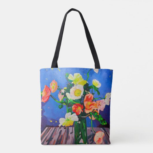 Dual-sided tote Icelandic Poppies Tote Bag (Achterkant)