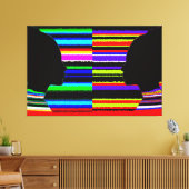 Dual Spectrum Silhouette Canvas Afdruk (Insitu (Woonkamer))