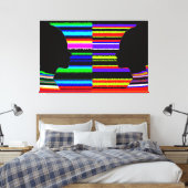 Dual Spectrum Silhouette Canvas Afdruk (Insitu (Slaapkamer))
