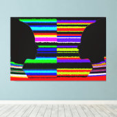 Dual Spectrum Silhouette Canvas Afdruk (Insitu (Houten vloer))