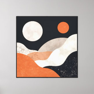Dual Sun Horizons Canvas Afdruk
