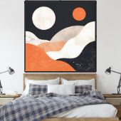Dual Sun Horizons Canvas Afdruk (Insitu (Slaapkamer))