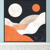 Dual Sun Horizons Canvas Afdruk (Insitu (Houten vloer))