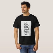 Dual Swords & Serpent Mystical Art T-shirt (Voorkant volledig)