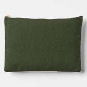 Dual-Texture Moss Green Print Cut Naaizak Etui (Voorkant)
