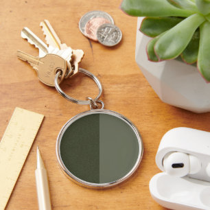 Dual-Texture Moss Groene Sleutelhanger –