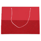 Dual-Texture Tomaat Rood Custom Gift Bag Groot Cadeauzakje (Voorkant)