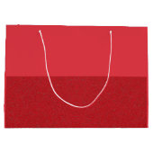 Dual-Texture Tomaat Rood Custom Gift Bag Groot Cadeauzakje (Achterkant)