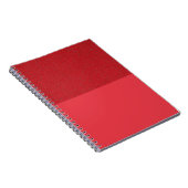 Dual-Texture Tomato Red Spiral Notitieboek (Custom (Rechterzijde)
