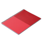 Dual-Texture Tomato Red Spiral Notitieboek (Custom (Linkerzijde)