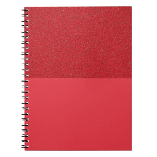 Dual-Texture Tomato Red Spiral Notitieboek (Custom (Voorkant)