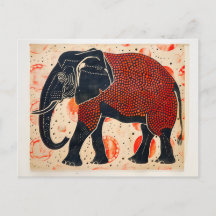 Dual-Tone Elephant op Cream Achtergrond