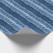 Dual-Tone gebleekte denim stof Lijst Cadeaupapier (Hoek)