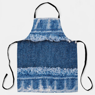 Dual-Tone gebleekte denim stof Lijst Schort