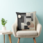 Dual‑Tone Geometry Kussen (Stoel)