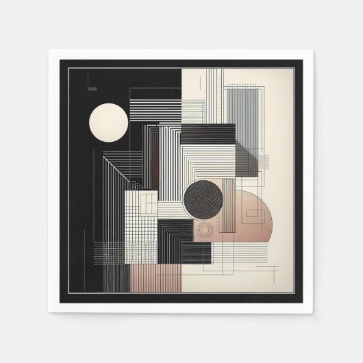 Dual‑Tone Geometry Servet (Voorkant)