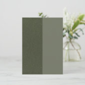Dual-Tone Mosgroen Save the Date – Aanpasbaar (Staand voorkant)