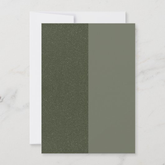 Dual-Tone Mosgroen Save the Date – Aanpasbaar (Voorkant)