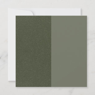 Dual-Tone Moss Green Speckle Note Kaart – Aanpasse Notitiekaartje