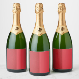 Dual-tone tomaat rode drank label set (Custom) Sparkling Wijnetiket