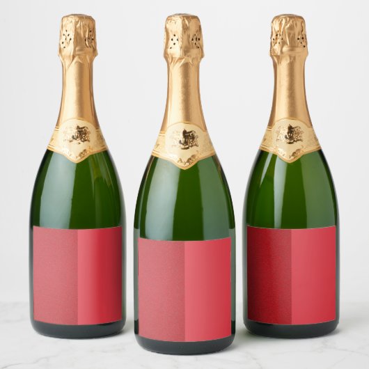 Dual-tone tomaat rode drank label set (Custom) Sparkling Wijnetiket (Flessen)