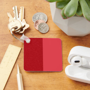 Dual-Tone Tomaat Rood Graan Sleutelhanger – Aanpas