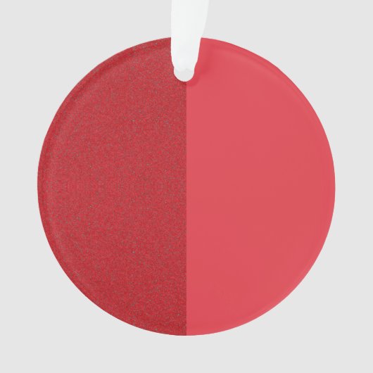 Dual Tone Tomato Red Noise Acrylic Ornament (voorkant)