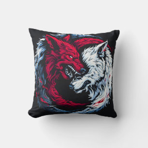 Dual Wild Lunar Wolf Kussen