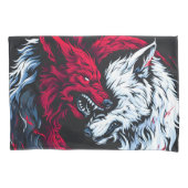 Dual Wild Lunar Wolf Kussensloop (Voorkant)