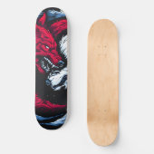 Dual Wild Lunar Wolf Persoonlijk Skateboard (Voorkant)