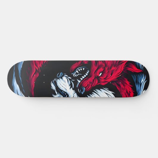 Dual Wild Lunar Wolf Persoonlijk Skateboard (Horizontaal)