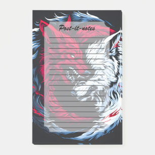 Dual Wild Lunar Wolf Post-it® Notes