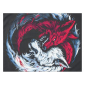 Dual Wild Lunar Wolf Tafelkleed (Voorkant (Horizontaal))