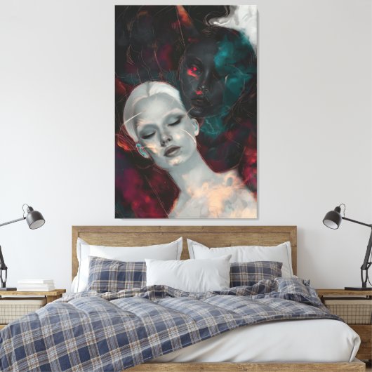 Dualisme Canvas Afdruk (Insitu (Slaapkamer))