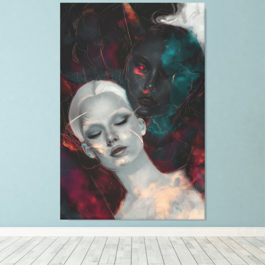 Dualisme Canvas Afdruk (Insitu (Houten vloer))