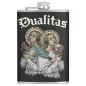 Dualitas - Gotisch ontwerp Heupfles (Voorkant)