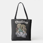 Dualitas - Gotisch ontwerp Tote Bag (Achterkant)