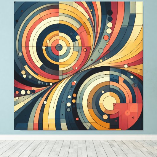 Dualiteit - Bauhaus - Canvas Art (Insitu (Houten vloer))