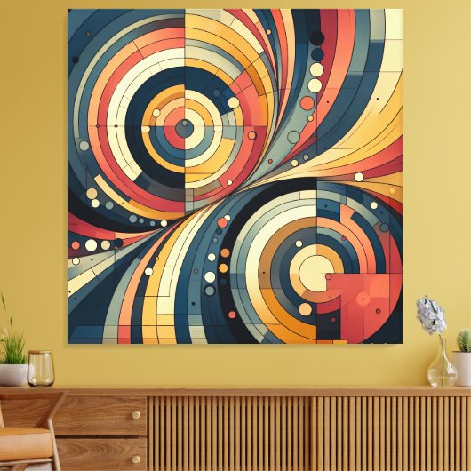 Dualiteit - Bauhaus - Canvas Art (Insitu (Woonkamer))