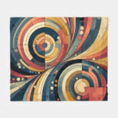 Dualiteit - Bauhaus - Fleece Gooi Deken (Voorkant (Horizontaal))