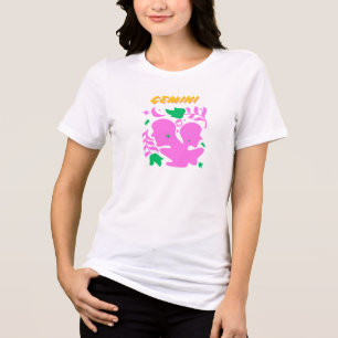 Dualiteit en nieuwsgierigheid - Tweelingen sterren Tri-Blend Shirt