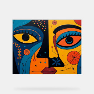 Dualiteit in Bloei: Een Symfonie van Zicht en Symb Acryl Bord