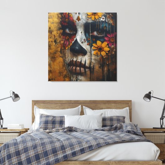 Dualiteit in Bloom Canvas Afdruk (Insitu (Slaapkamer))