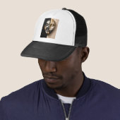 Dualiteit Masker – Modern Geometrisch Abstract Gez Trucker Pet (In situ)
