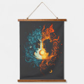 Dualiteit - Mythisch Hangend Wandkleed (Voorkant)