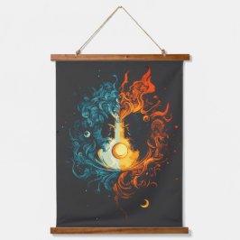 Dualiteit - Mythisch Hangend Wandkleed