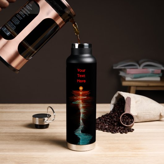 Dualiteit van golven en deeltjes waterfles (Koffie (Gedraaid) )