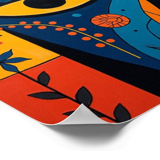 Duality in Bloom: A Symphony of Sight and Symbol Poster (Hoek)