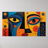 Duality in Bloom: A Symphony of Sight and Symbol Poster (Voorkant)