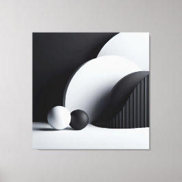 Duality in Silent Motion Canvas Afdruk